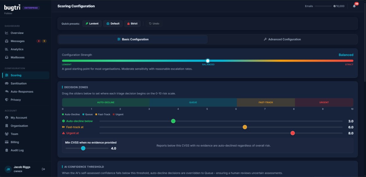 Bugtri website